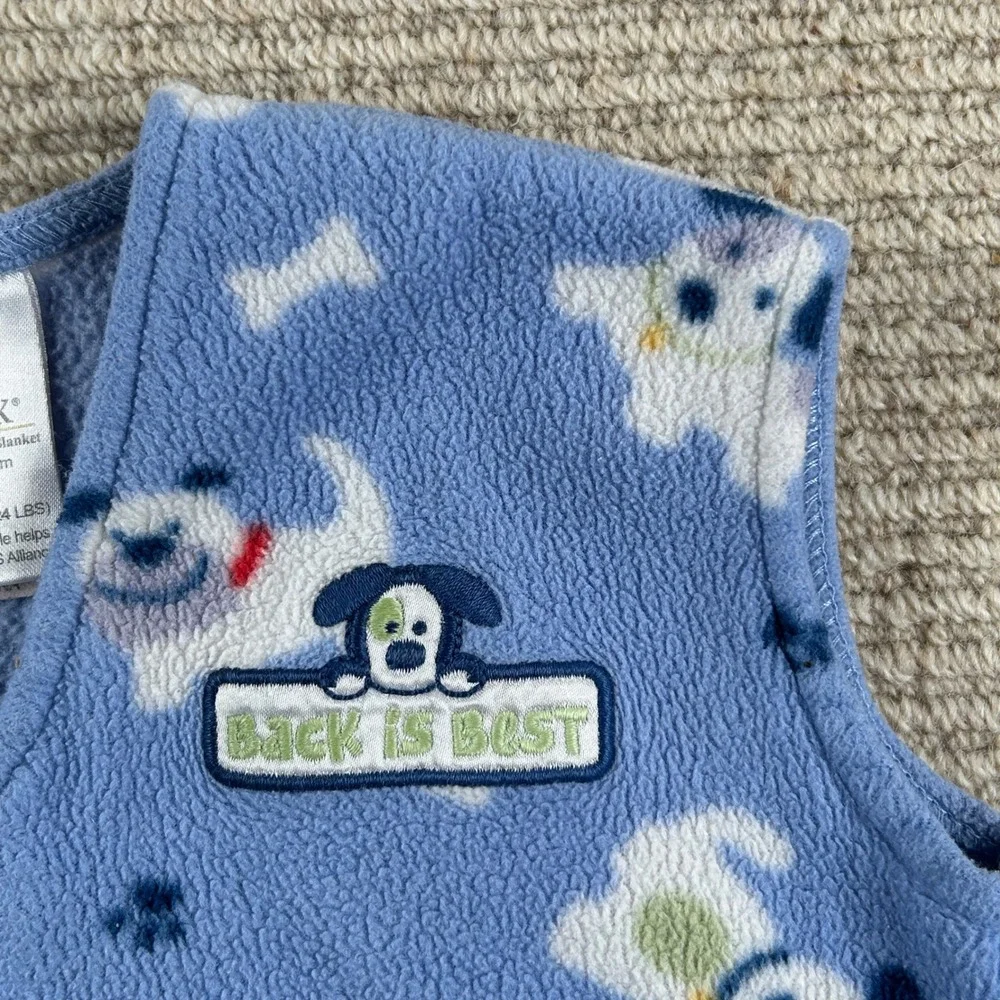 Halo SleepSacks Set of 2 Wearable Blankets Kids Medium 6-12 Months Blue Fleece